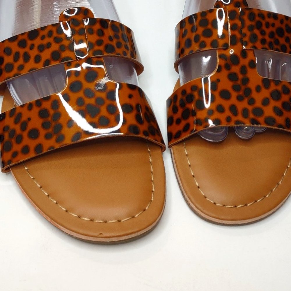 J. Crew Women's Tortoise Beachside Slide Sandals Size 5